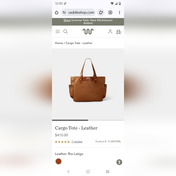 Rare King Ranch Saddle Shop Docil Cargo Tote - Picture 15 of 15